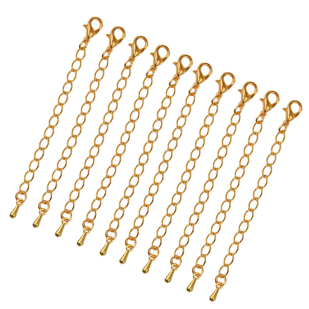 20pcs Link Chain Extenders Necklace Bracelet Extansion With Lobster Clasp