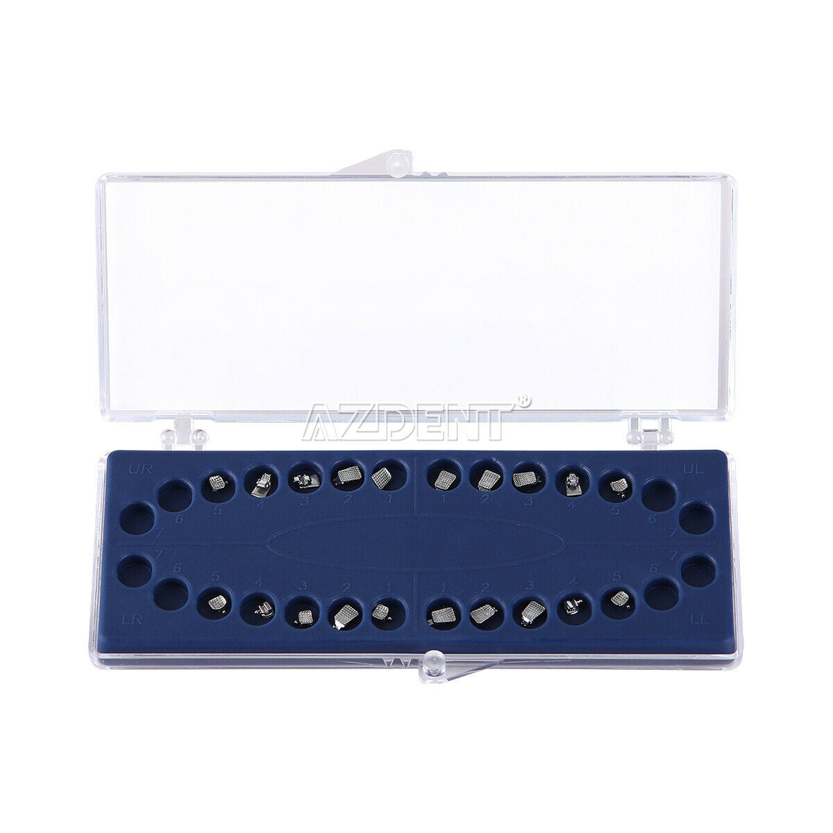2 Case Dental Orthodontic Lingual Metal Bracket Braces Mini 0.018