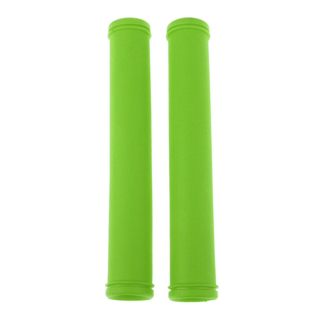 1 Pair Rubber Bicycle Handlebar Grips MTB Grips Bike Protective Sleeve Green