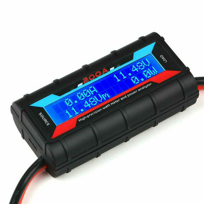 200A DC LCD Digital Monitor Amp Watt Meter Detector Battery Solar Power Analyser