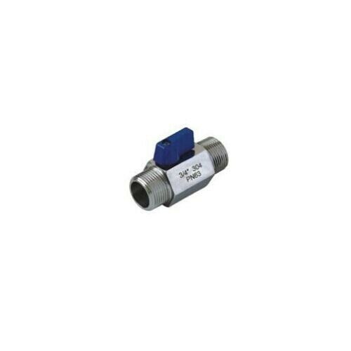 1" Inch Male to Male BSPP Threaded 316 Stainless Steel Mini Ball Valve PN63