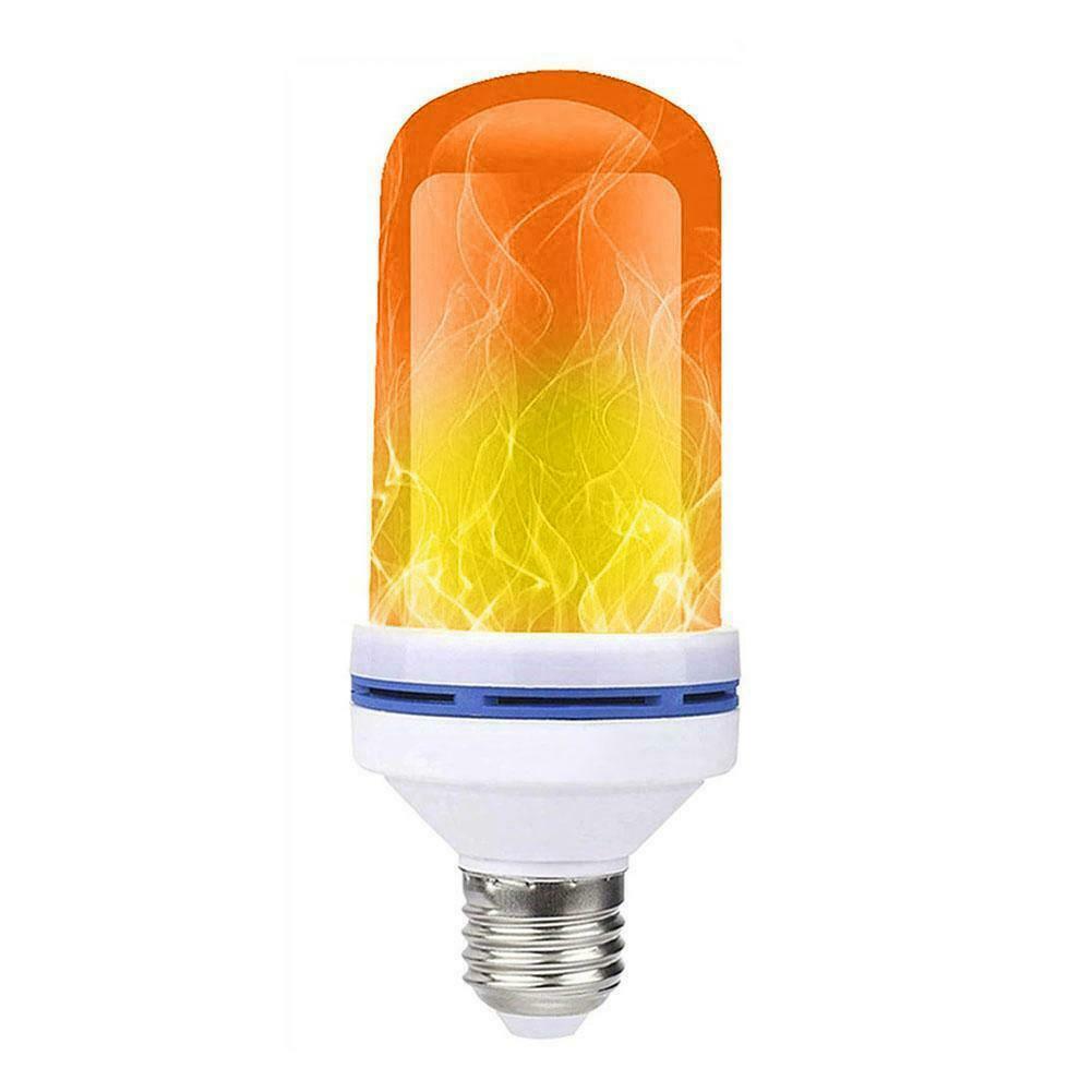 E27 99LED Flame Effect Light Bulb Flickering Fire Decorative Lamp (Yellow) @