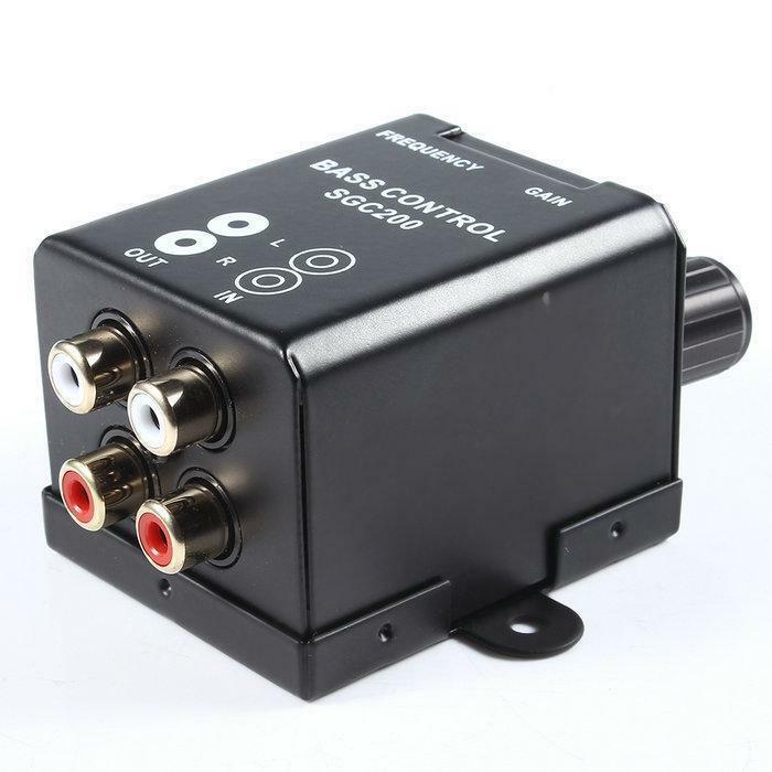 Car Remote Level Volume Amplifier Subwoofer Equalizer Crossover Bass Controller