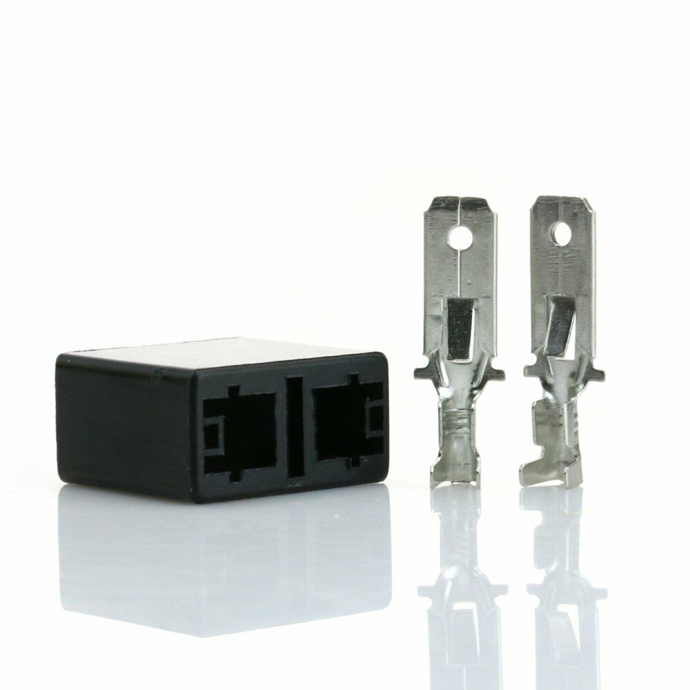 H7 Male HID Bulb Terminal Socket Waterproof Connector Adapter Plug w/pin 2pieces