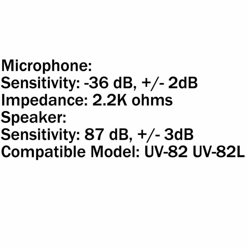 5xDual Push-To-Talk PTT Speaker Mic For Baofeng UV82 L UV8 D UV5R A Two Way  AT2