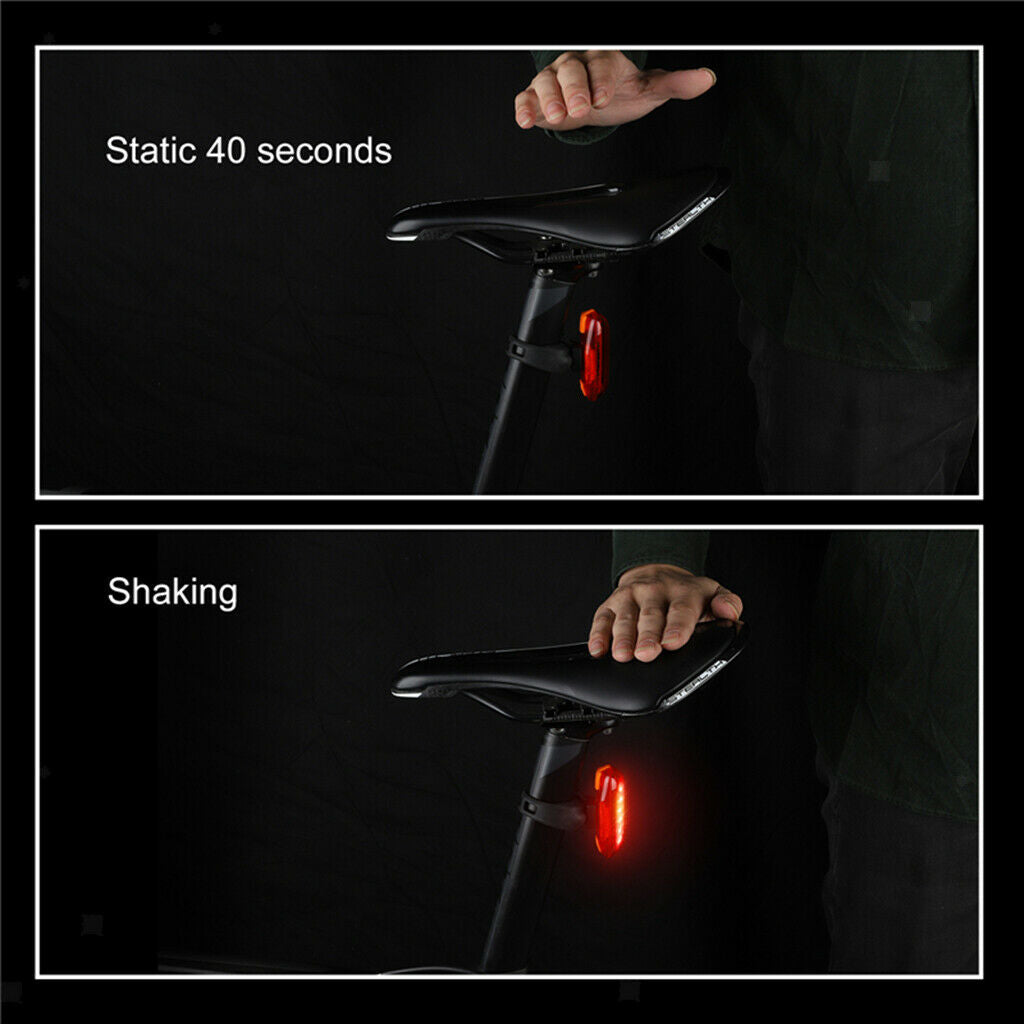 Bike Tail Light, Brake Sensor USB Rechargeable Bicycle Rear Light, Waterproof