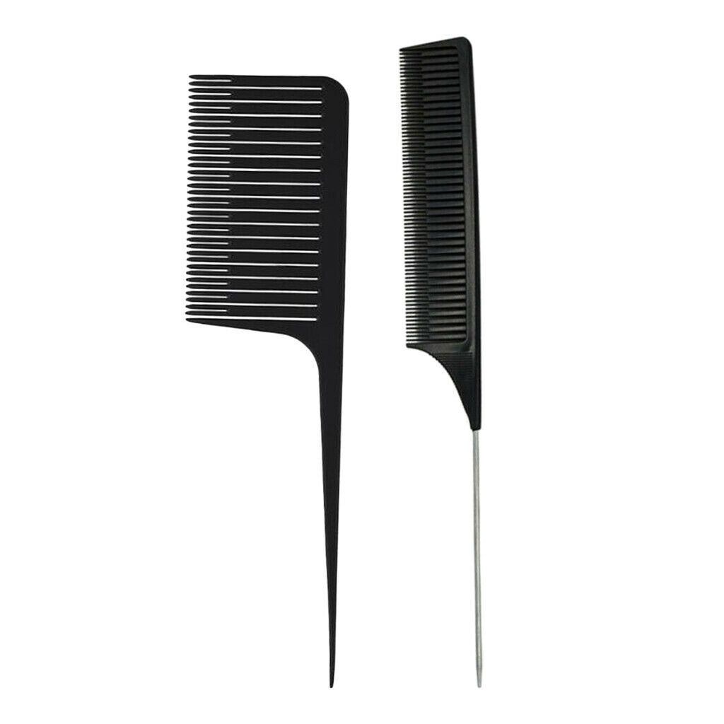 2pcs Weave Highlighting Foiling Hair Combs Hairdressing Dyeing Hair Tool