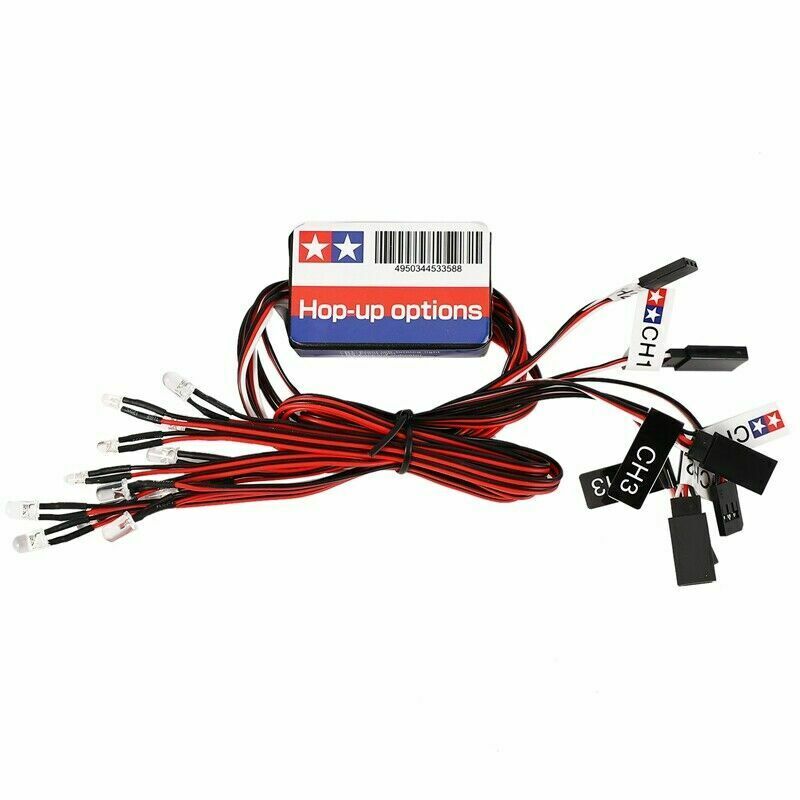 12 LED Lighting Kit Steering Brake Simulation Flash Light for 1/10 Tamiya HSP
