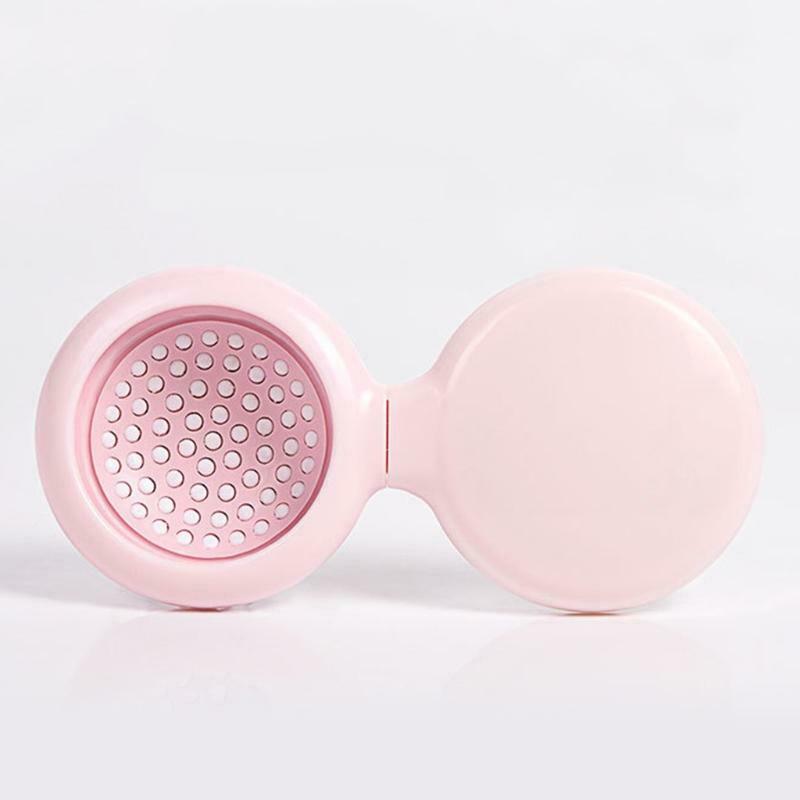 Portable Round Mirror Hair Comb Folding Massage Hair Brush Mini Airbag Combs