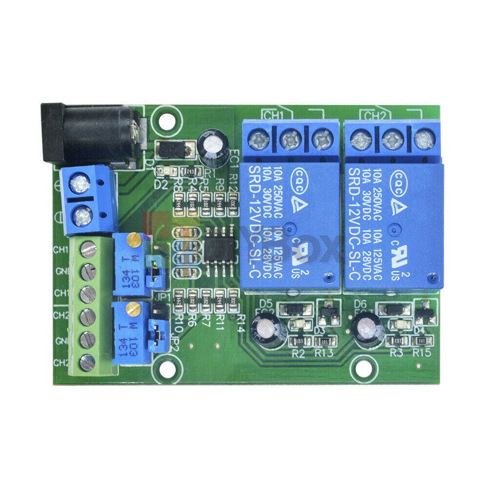 DC 12V 52mA 2Channel Voltage Comparator Stable LM393 Comparator Module New