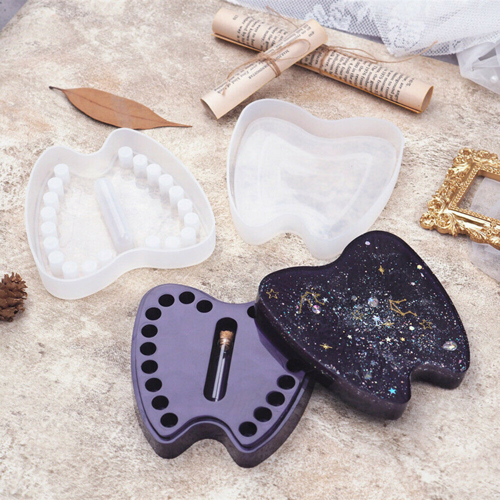 Storage Box Epoxy Casting Silicone Mold Teeth Lanugo Memorial Case Container DIY