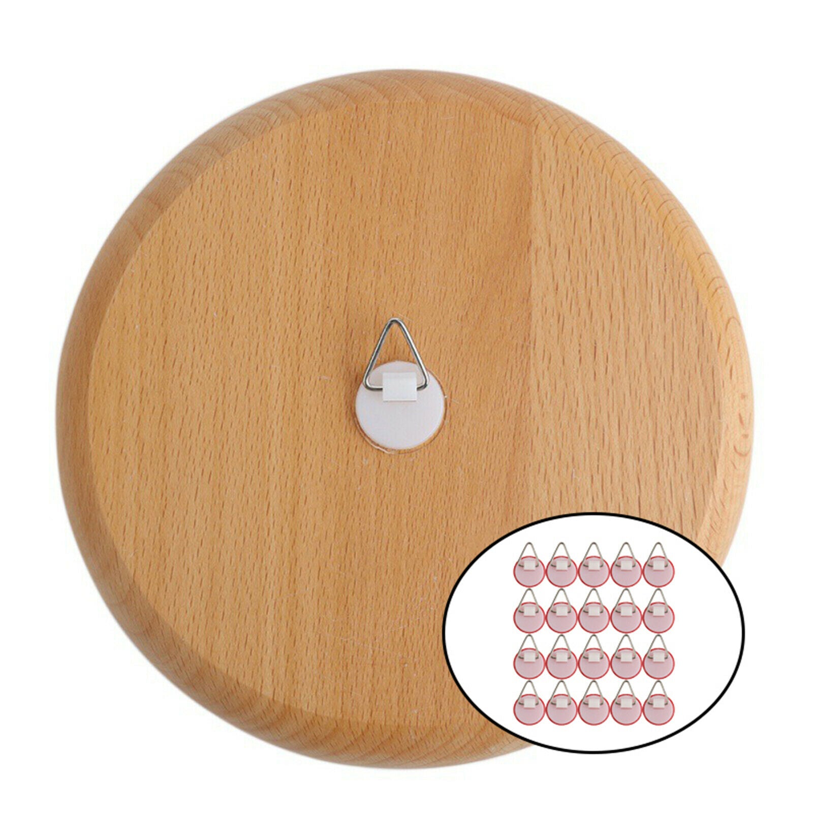 20 Pcs Adhesive Plate Hangers For Wall Disc Hanger Invisible Picture Holder