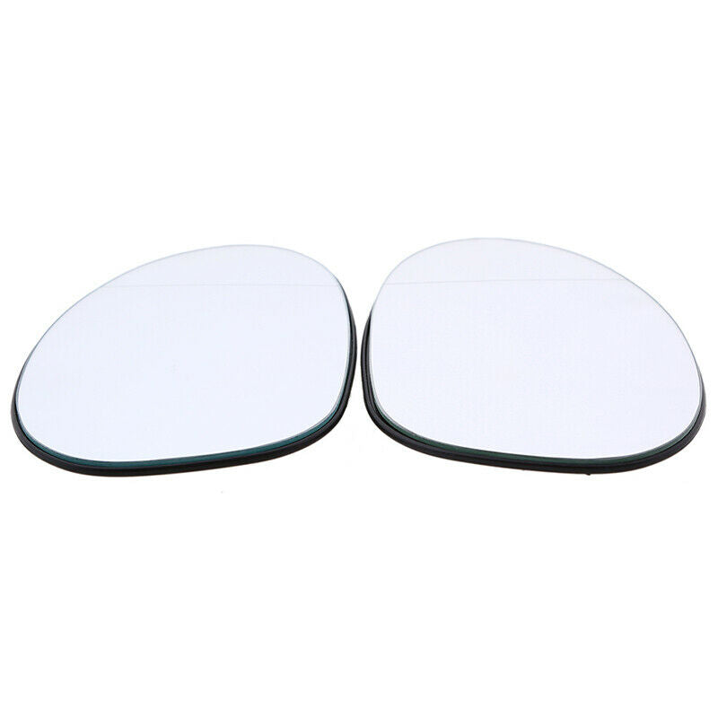 2Pcs Car Side Rear View Mirror Glasses White Heated For BMW E46  E81 E87 E88 M3