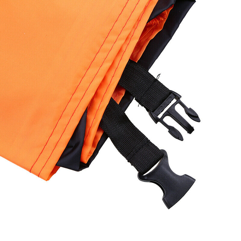 One XXXL Size Black Orange Motorcycle Cover Rain Dust Protector Bike Universal