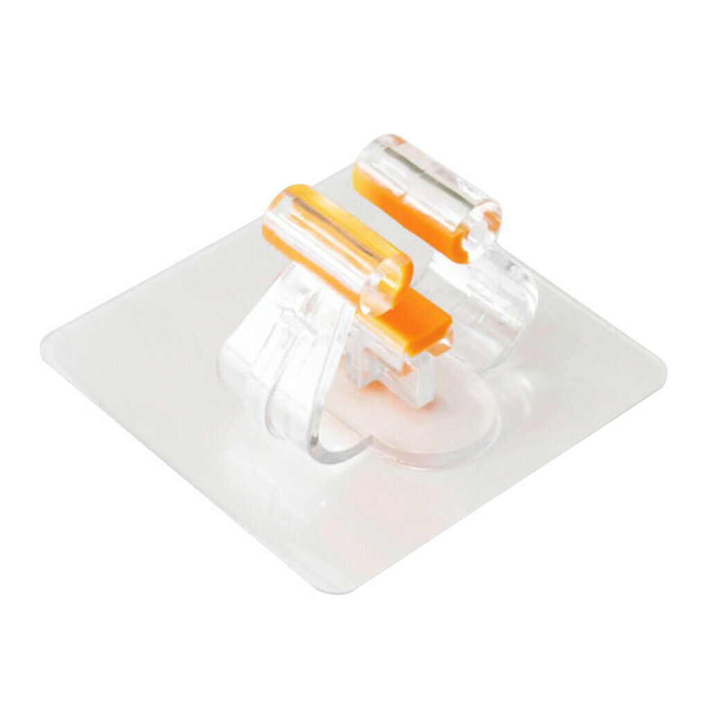 2pcs Reusable Adhesive Organizer Rack Hook Brush Broom Sweeper Hanger Holder