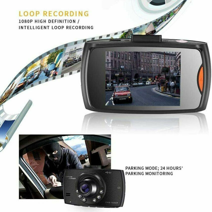 1080P Lens HD Car DVR Video Dash Cam Recorder Camera G-Sensor Night Vision 170°