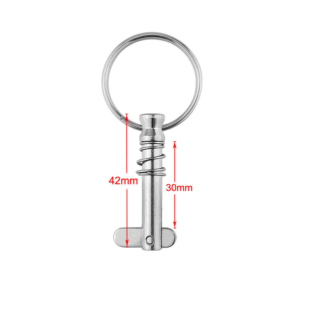4x Quick Release Pin w/ Ring 6.3X40mm for Top Deck Hinge Marine Hardware
