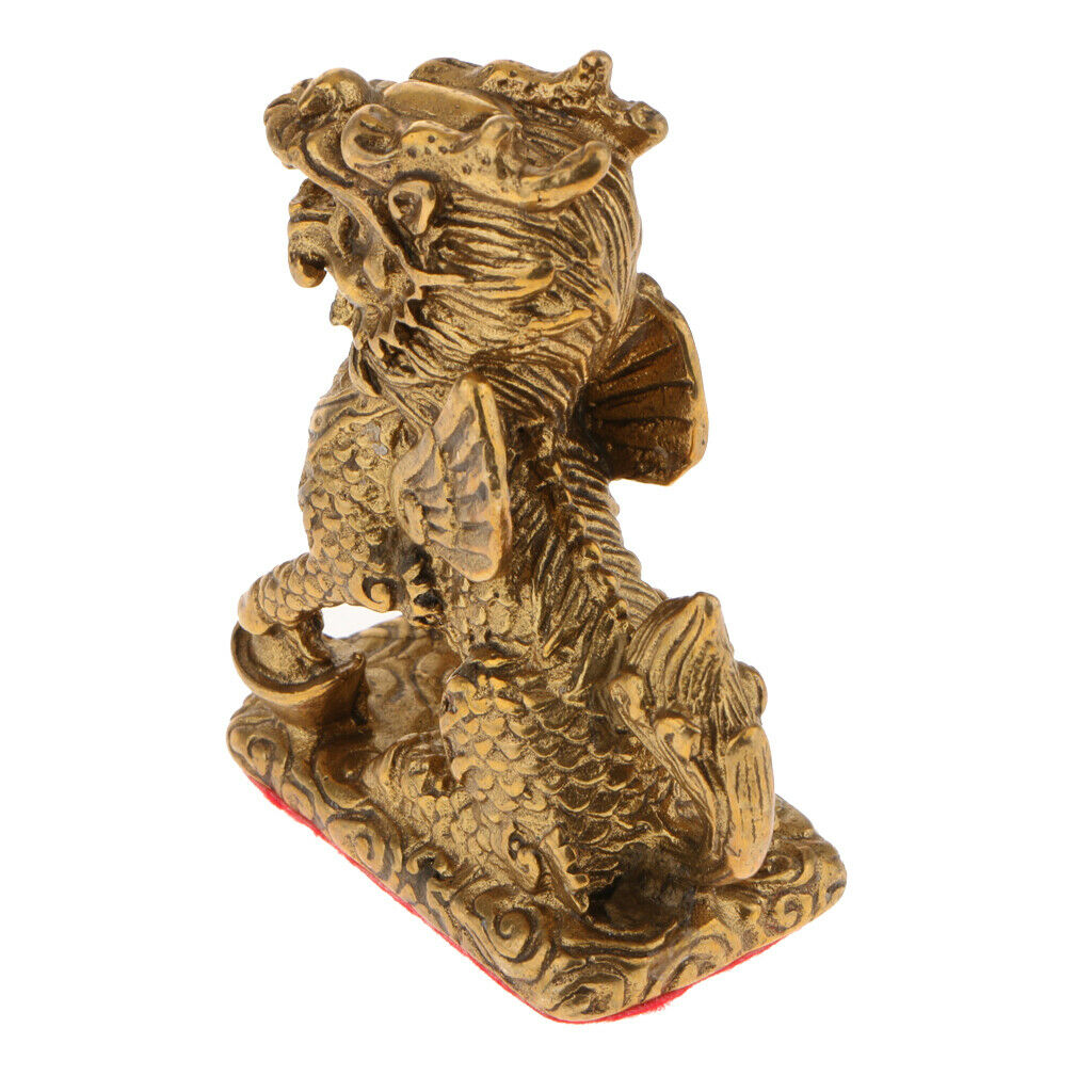1 Pack Kylin Statue Lifelike Animal Sculpture Chinese Fengshui Kirin Gifts