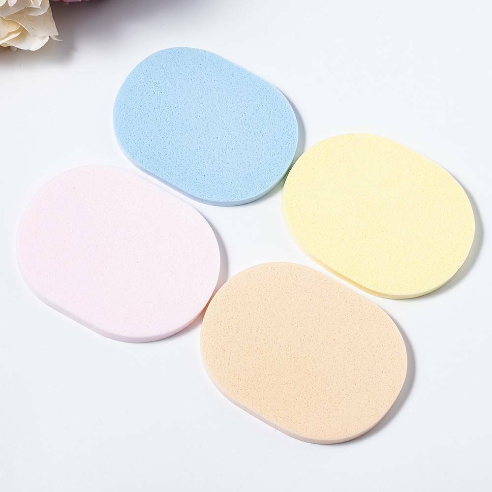 5* Portable Facial Wash Pad Makeup Remover Cleaning Sponge Puff Exfoliator Scrub