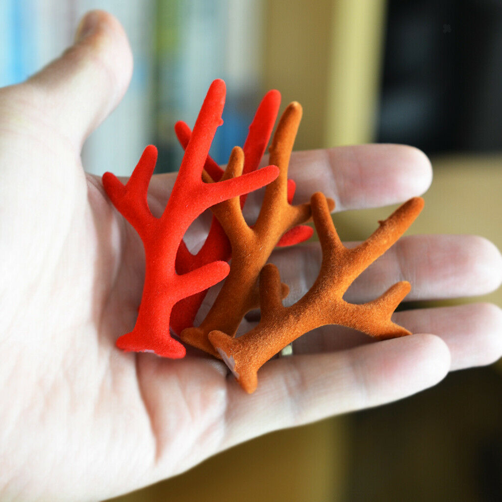 2x Reindeer Antler Craft Ornaments For Party Ornaments, Christmas Celebration