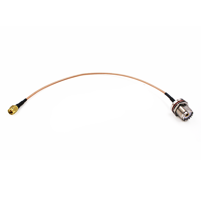 2pcs New 30cm RF Test Cable SMA-J SMA Male To SL16 M UHF Connector Adapter