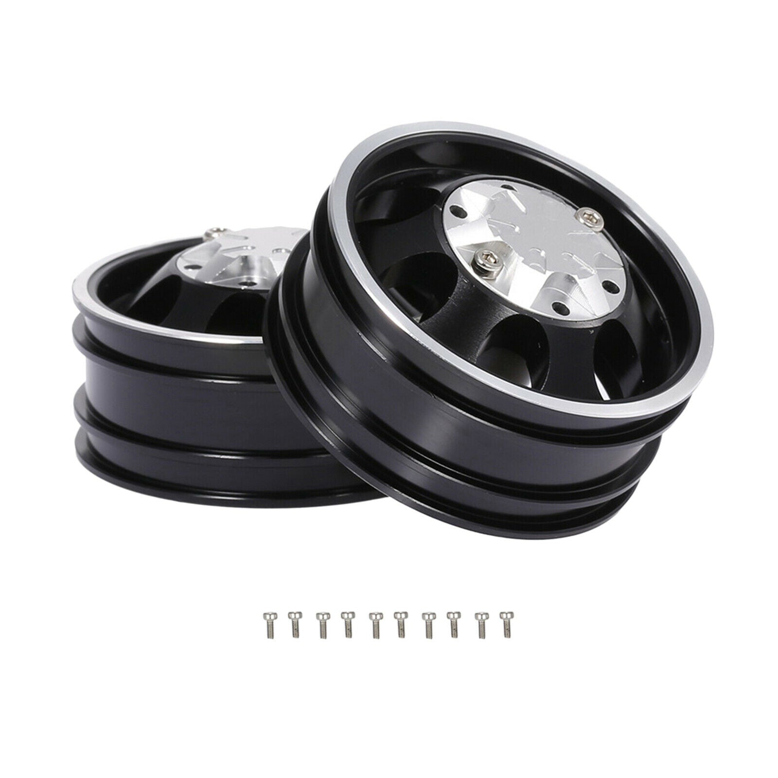 Aluminum Alloy Wheel Hub for Tamiya 1:14 Trailer Tractor CNC Parts black