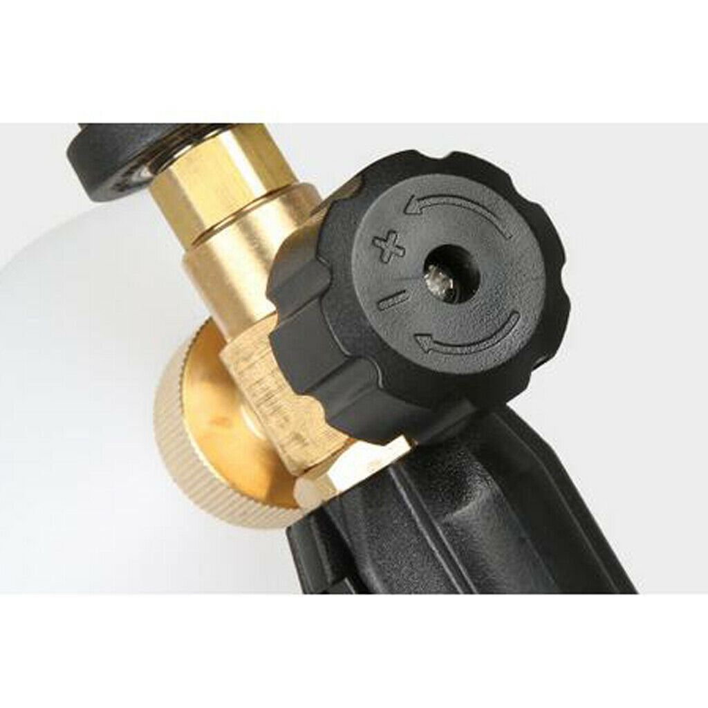 Adjustable Snow Foam Lance  Washer Bottle Pressure Car Wash  -Black
