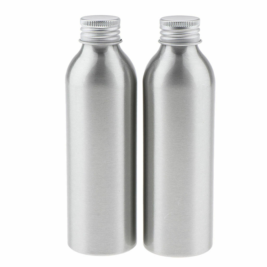 2X 2 Packs Aluminum Bottle Container for Outdoor Sports Hiking Cycling 150ml