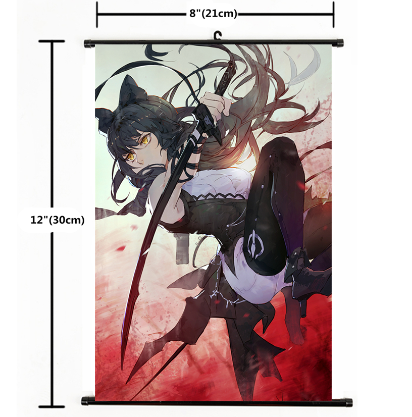 Hot Anime RWBY Blake Belladonna Wall Poster Scroll Home Decor 2538