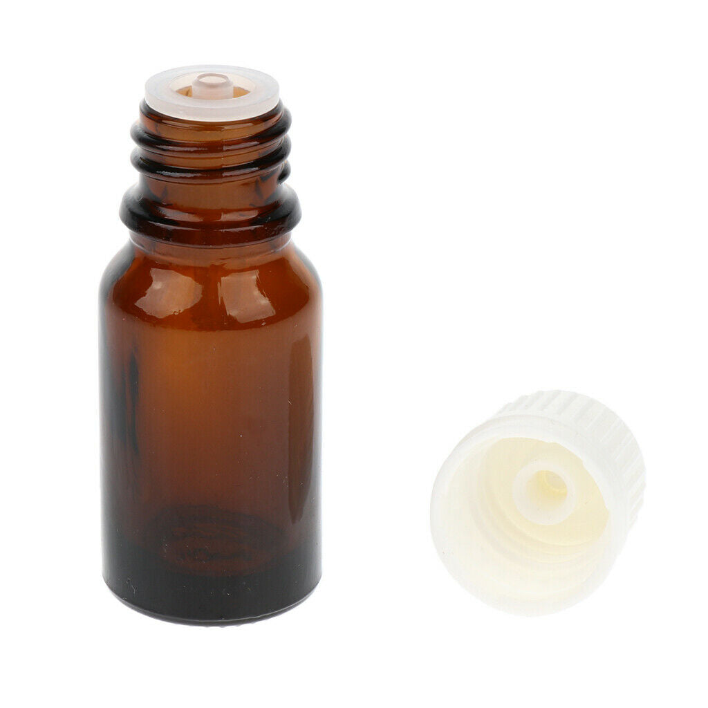12 Pieces Essential Oils Glass Bottles With Orifice Reducer Dropper 10ml