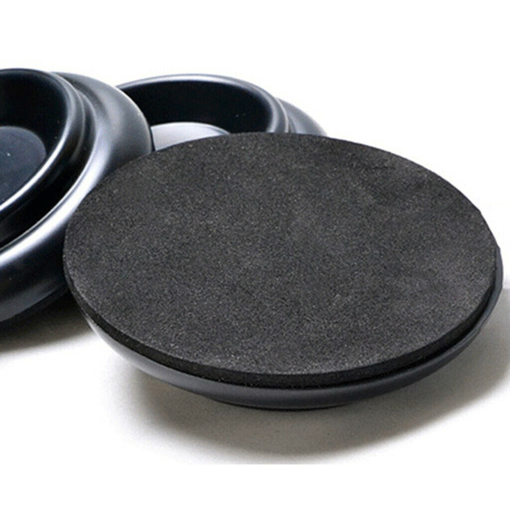 Finest 4pcs Black Piano Castor Cup Bowl Shape for Upright Piano Accessory