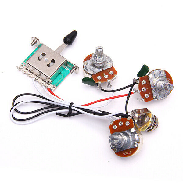 Wiring Harness 1V2T 1 Socket 5 Contacts for Electric Guitar