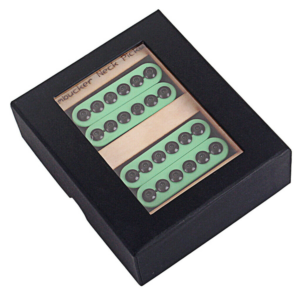 Green Double Coil  Pickup Neck&Bridge for  LP Electric Guitar