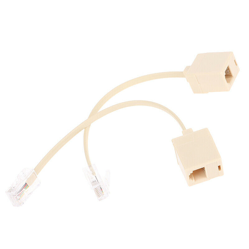 2pcs 8P4C / RJ45 male RJ11 6P4C to female M / F Adapter telephone Ethern.l8
