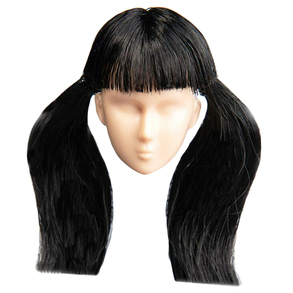 1/6 Makeup Headband w/ Hair for    Female 12inch Figures Accessories