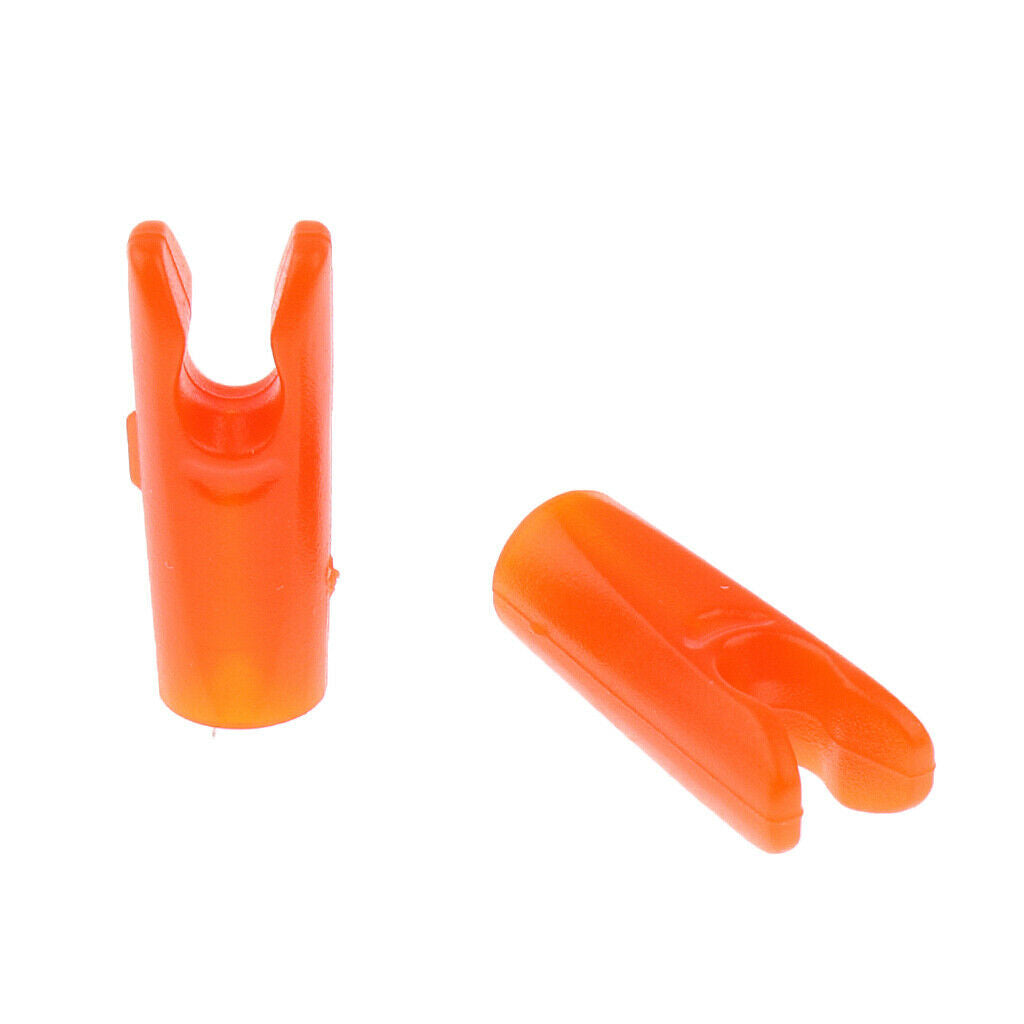 10 Pcs Plastic Arrow Nocks for Archery Hunting Shooting Outdoor Sport Orange
