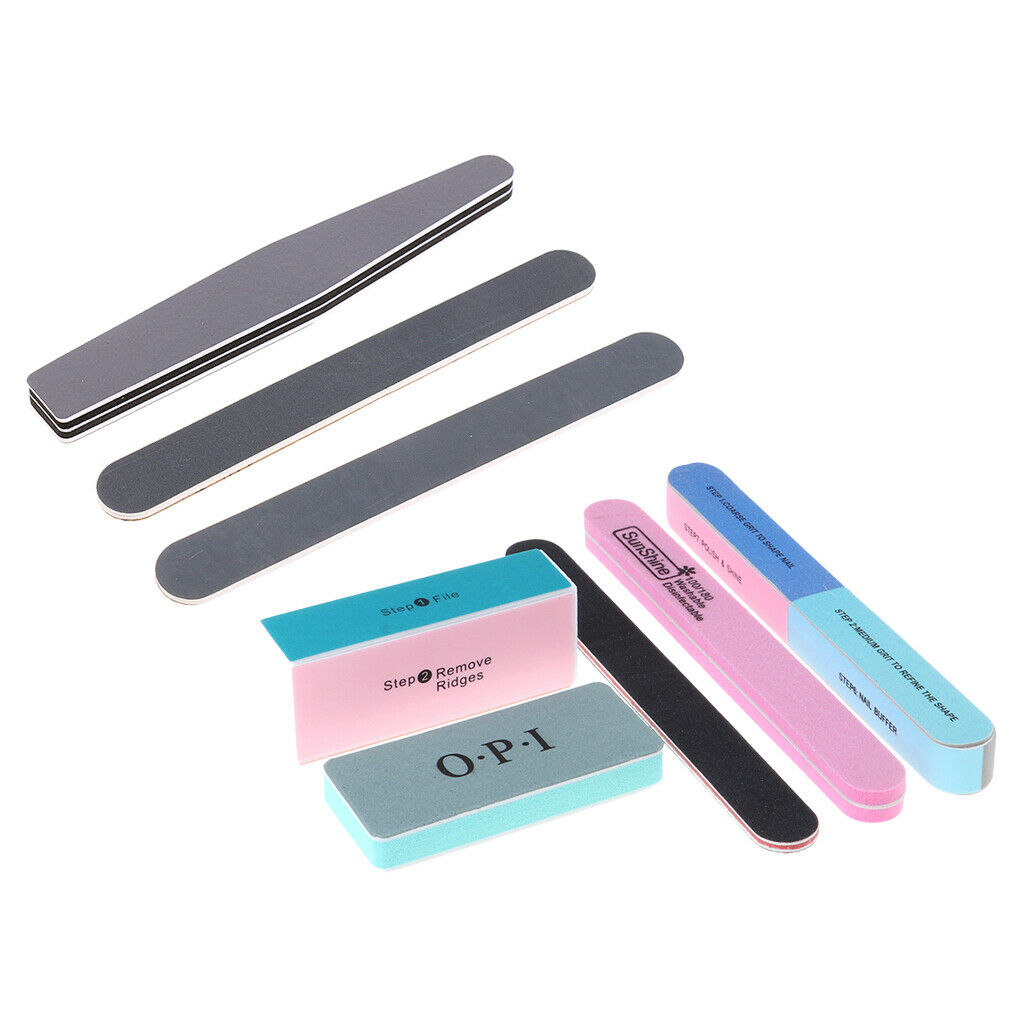 8pcs Craft Nail Polishing Tools Burnishing Polish Hobby Finishing Tool Set