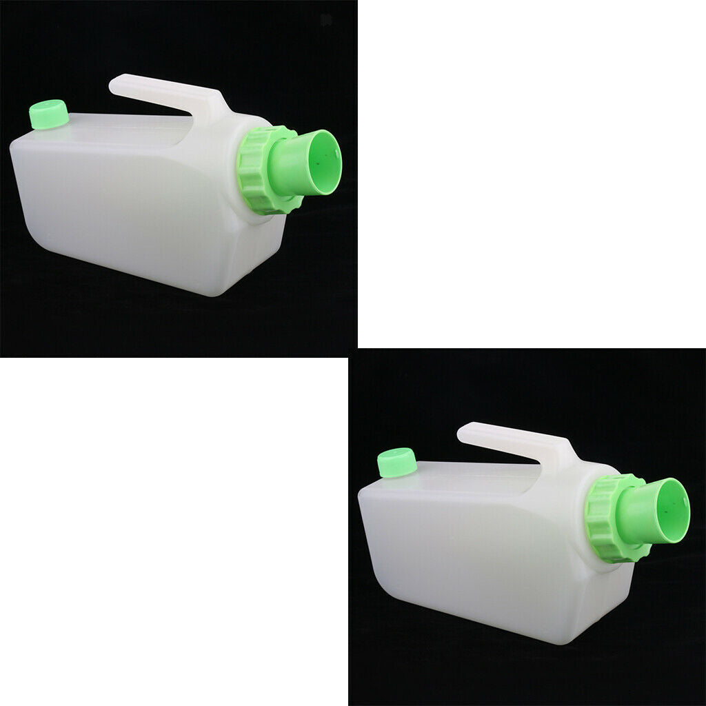 2X Elderly Patients Male Urinal Bottles Pee Bottle Night Drainage Containers