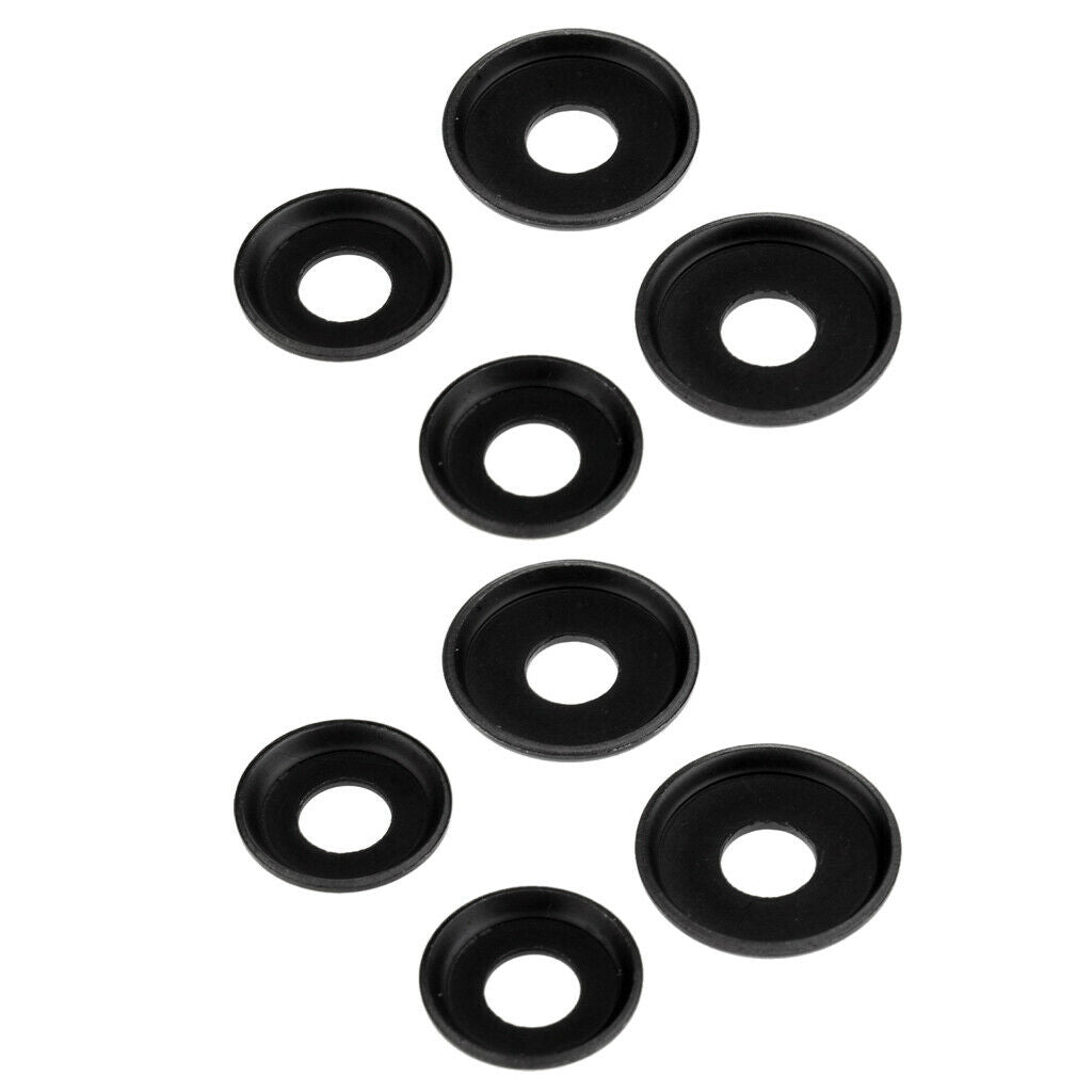 8 Pieces Metal Disc Assortment For Skateboard, 4 Large Washers, 4 Small Washers