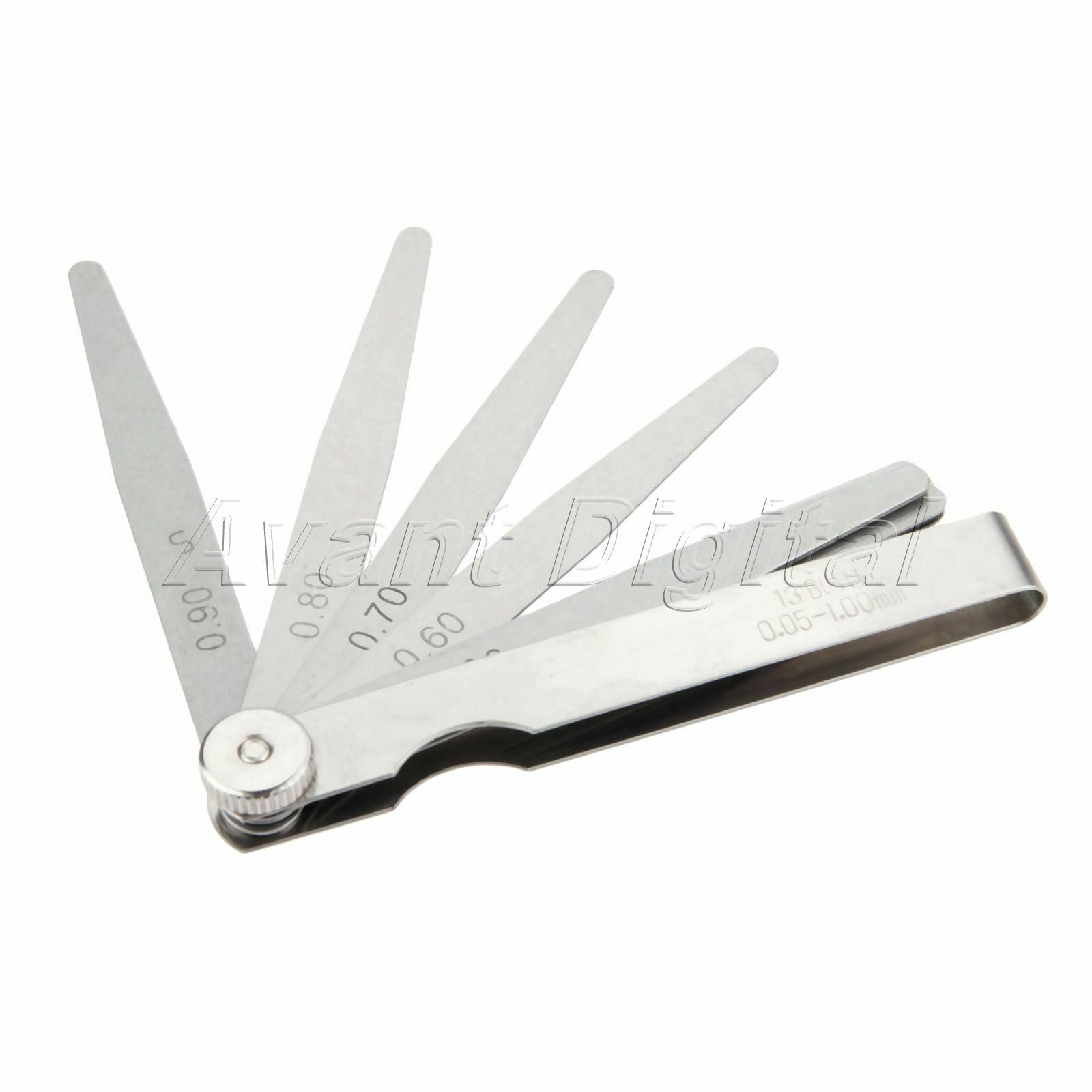 13 Blades Metric 0.05-1mm Feeler Filler Gauge for Ignition Point Measuring Tool