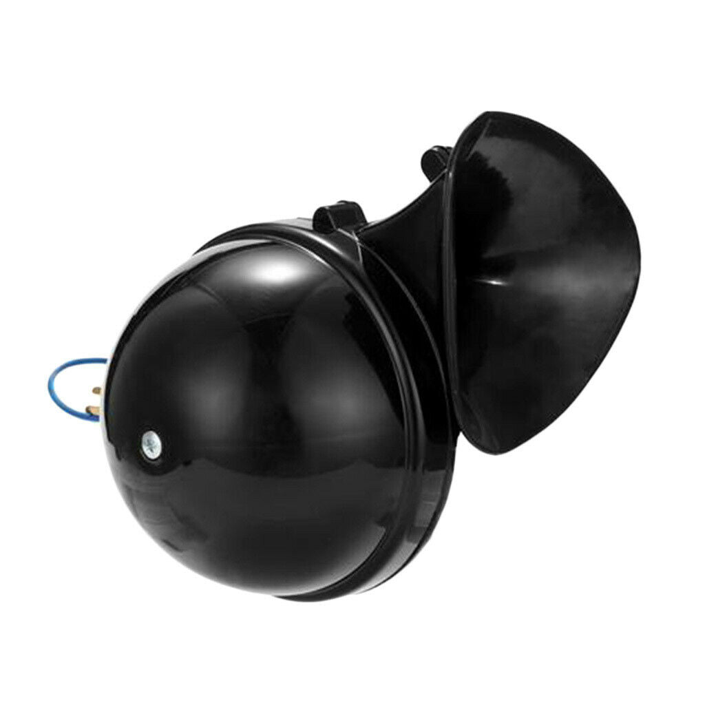 Car Styling 12V Black Snail Horn Raging Sound For Car Motorcycle Truck Boat