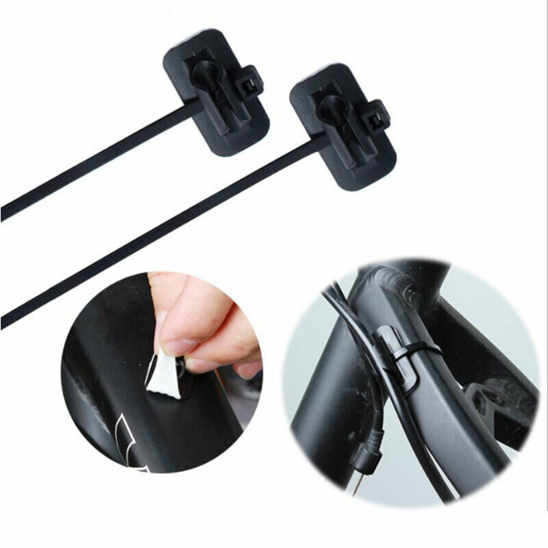 4pcs Bike Shifter Brake Ties Fixed Snap Clamp Oil Tubing Cable Buckle Lin.l8