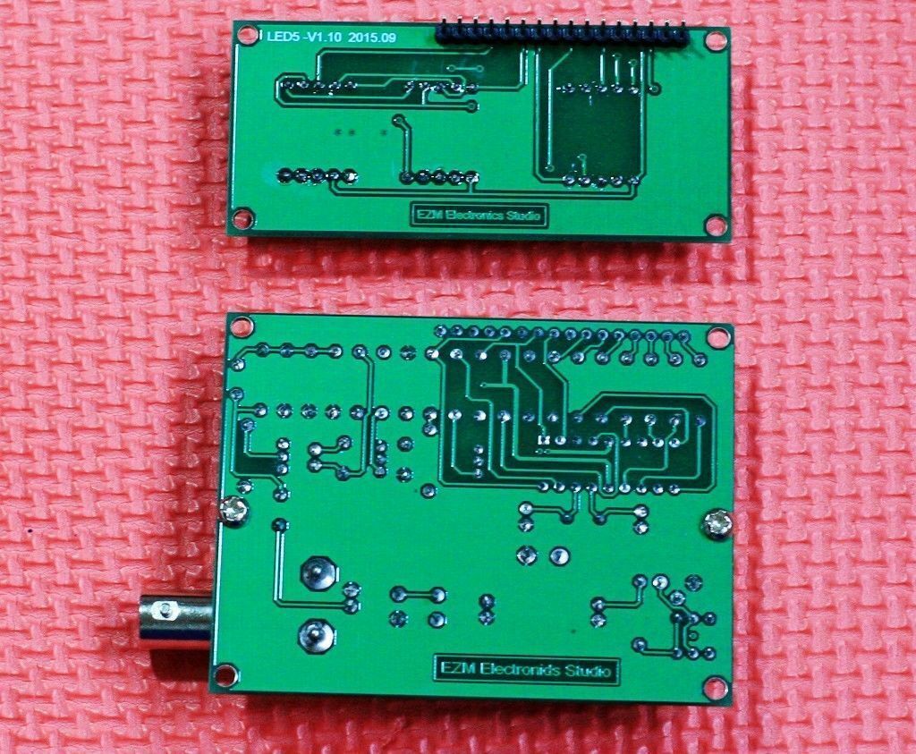 New High Precision 1Hz to 75MHz Frequncy Counter Red LED Display BNC 7-9VDC