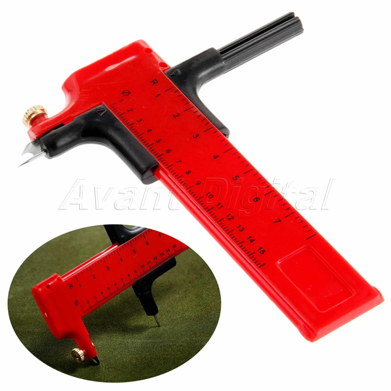 1X Dia 10mm-150mm Adjustable Compass Circle Cutter Rubber Paper Cut Leather Tool