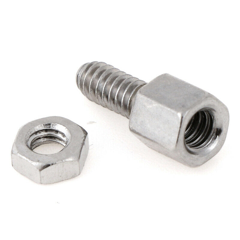 10Sets 5+7mm Header Plate Bracket Stud Bolt & Nut Nuts Screw D-Sub VGA se.l8