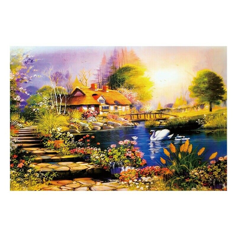 1000Pcs Jigsaw Landscape Animal Universe Puzzle Leisure Toys Forest Lodge B3A4