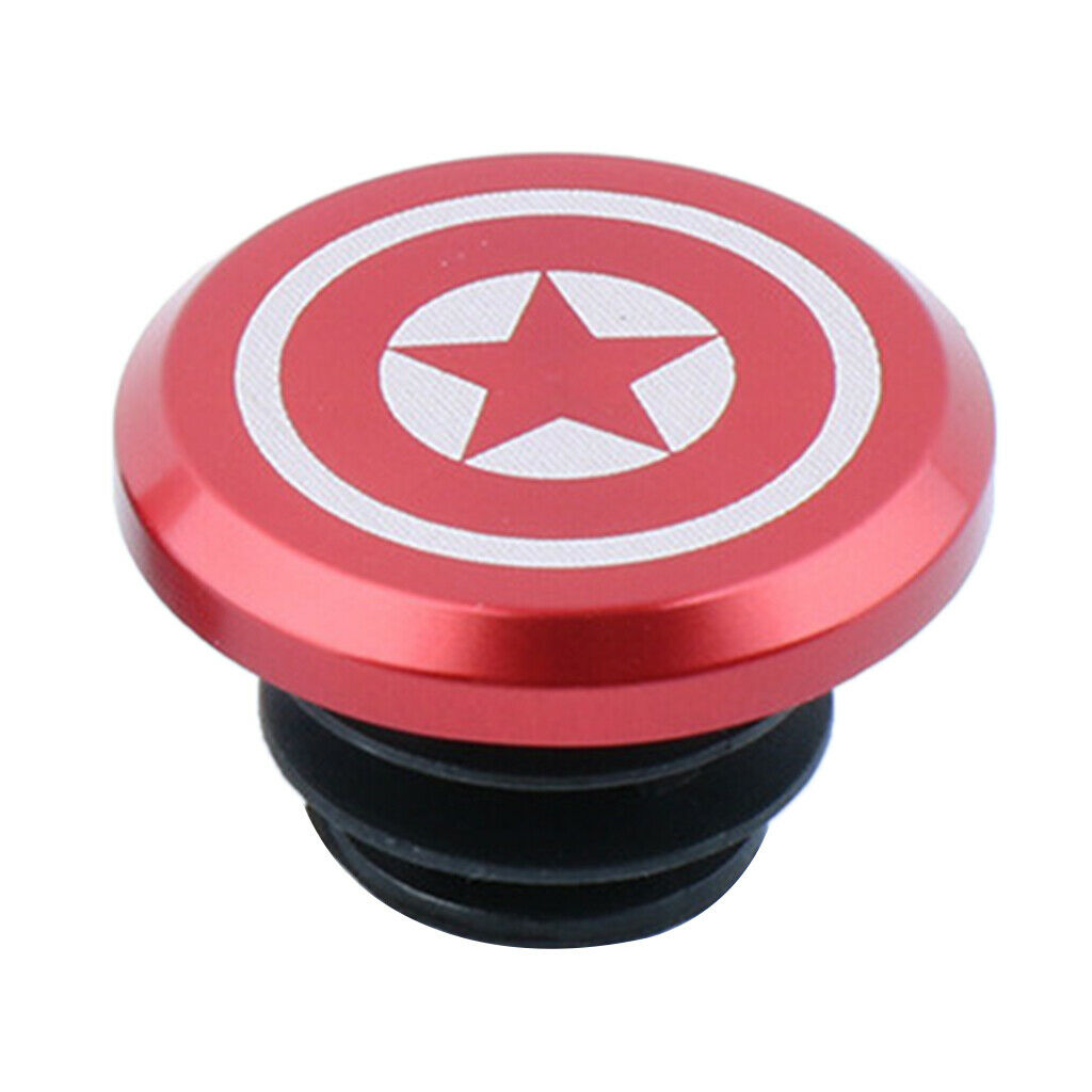 1 Piece Alloy Bicycle Bike Handlebar End Plugs Bar End   Red B