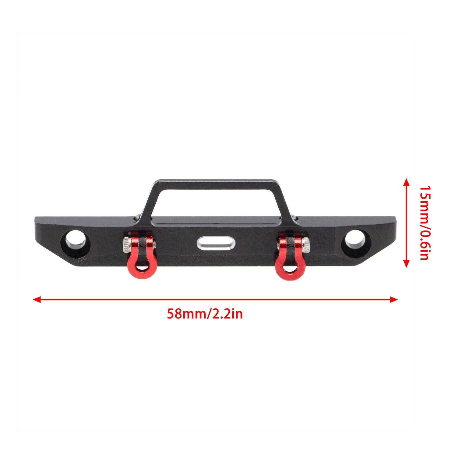 Aluminum Alloy Front Bumper for Axial SCX24 AX90081 90081 1/24 RC Vehilce