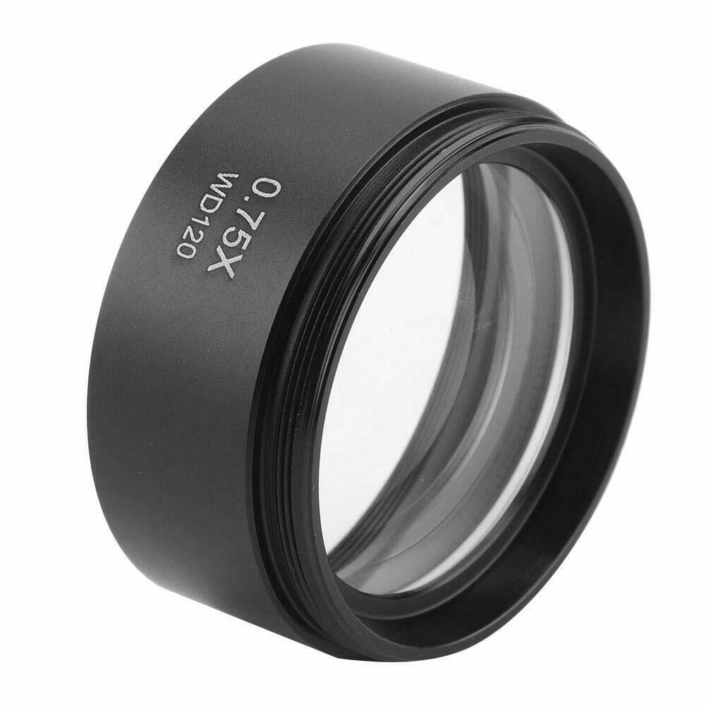Add-on 0.75x Barlow Auxiliary Objective Lens for Stereo Microscope 1-7/8" WD120