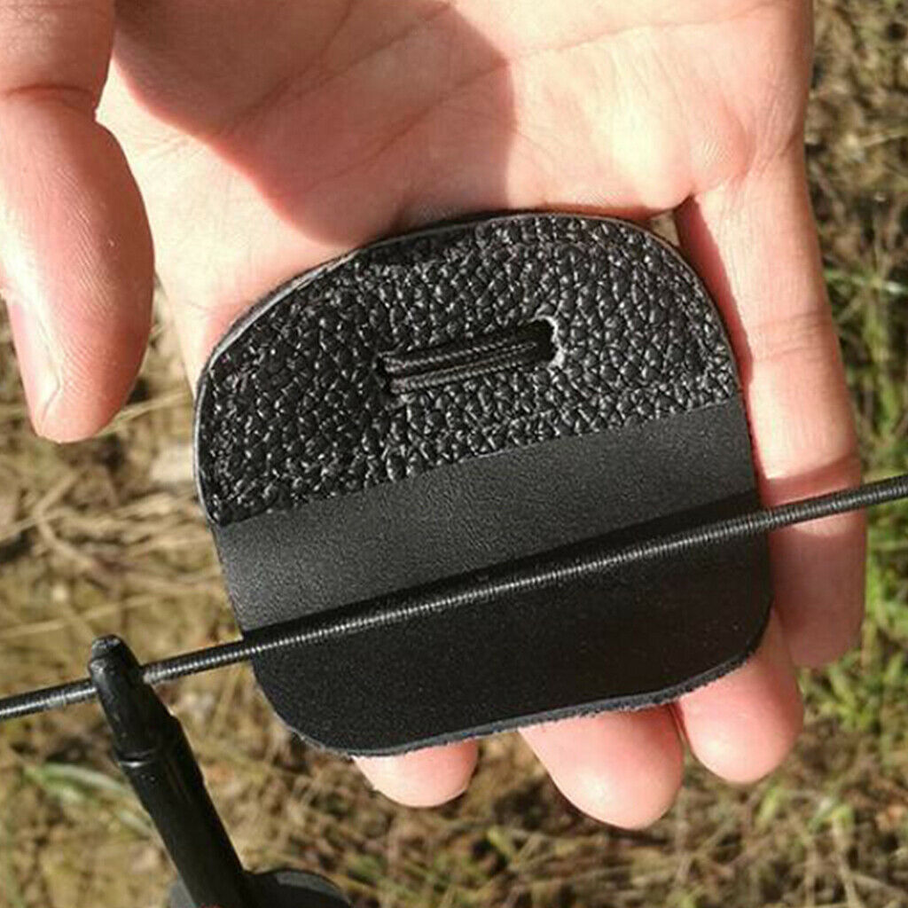 Archery Finger Tab - Finger Guard Protective Glove Saver for Outdoor Bow Hunting